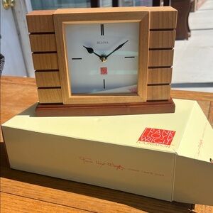 Bulova Usonian Ii Frank Lloyd Wright Mantel Clock 🕰️